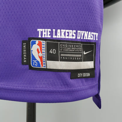 NBA Lakers #8 Bryant City Edition Purple Jersey - 23/24