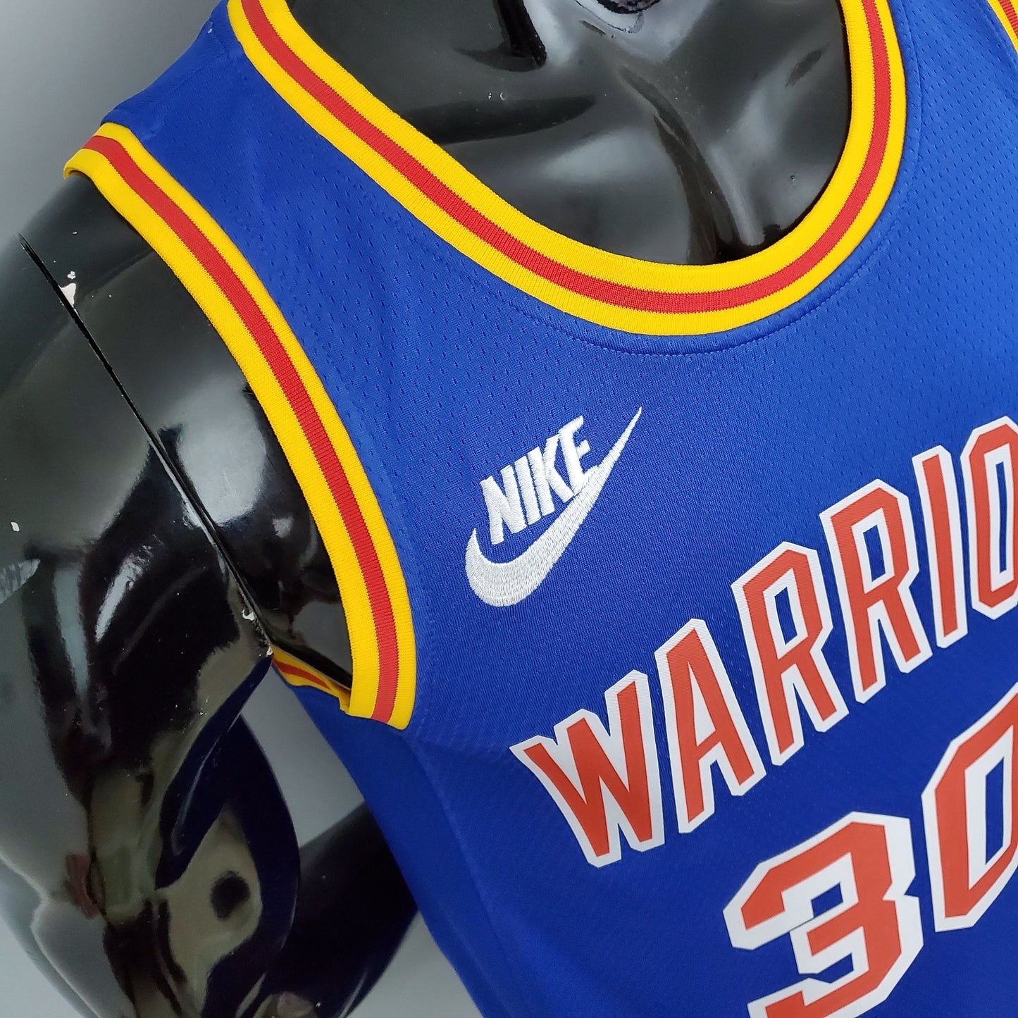 NBA Golden State Warriors #30 Curry Jersey - Retro Blue