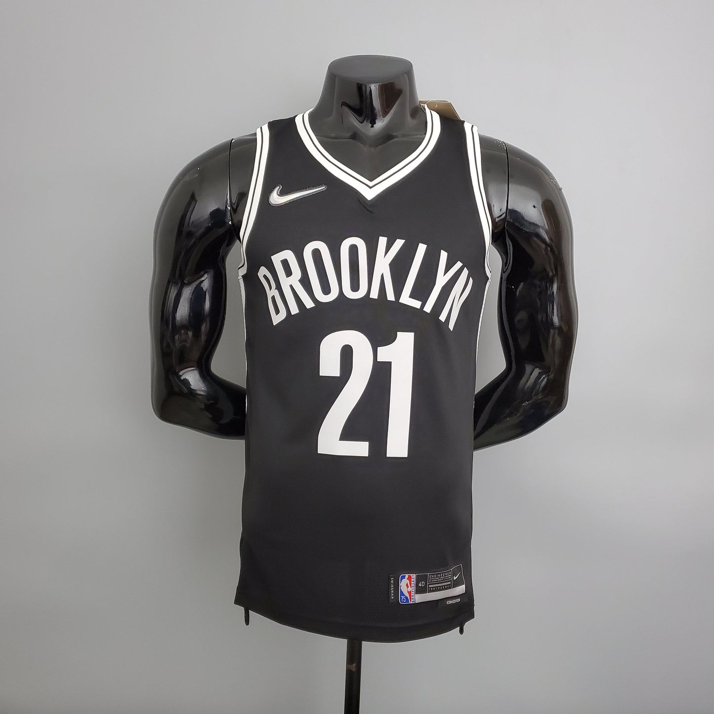 Camisola NBA Brooklyn Nets #21 Aldridge - 75° Aniversário Black