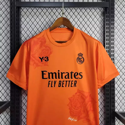 Camisola Real Madrid Away Laranja 24/25 - Versão Adepto
