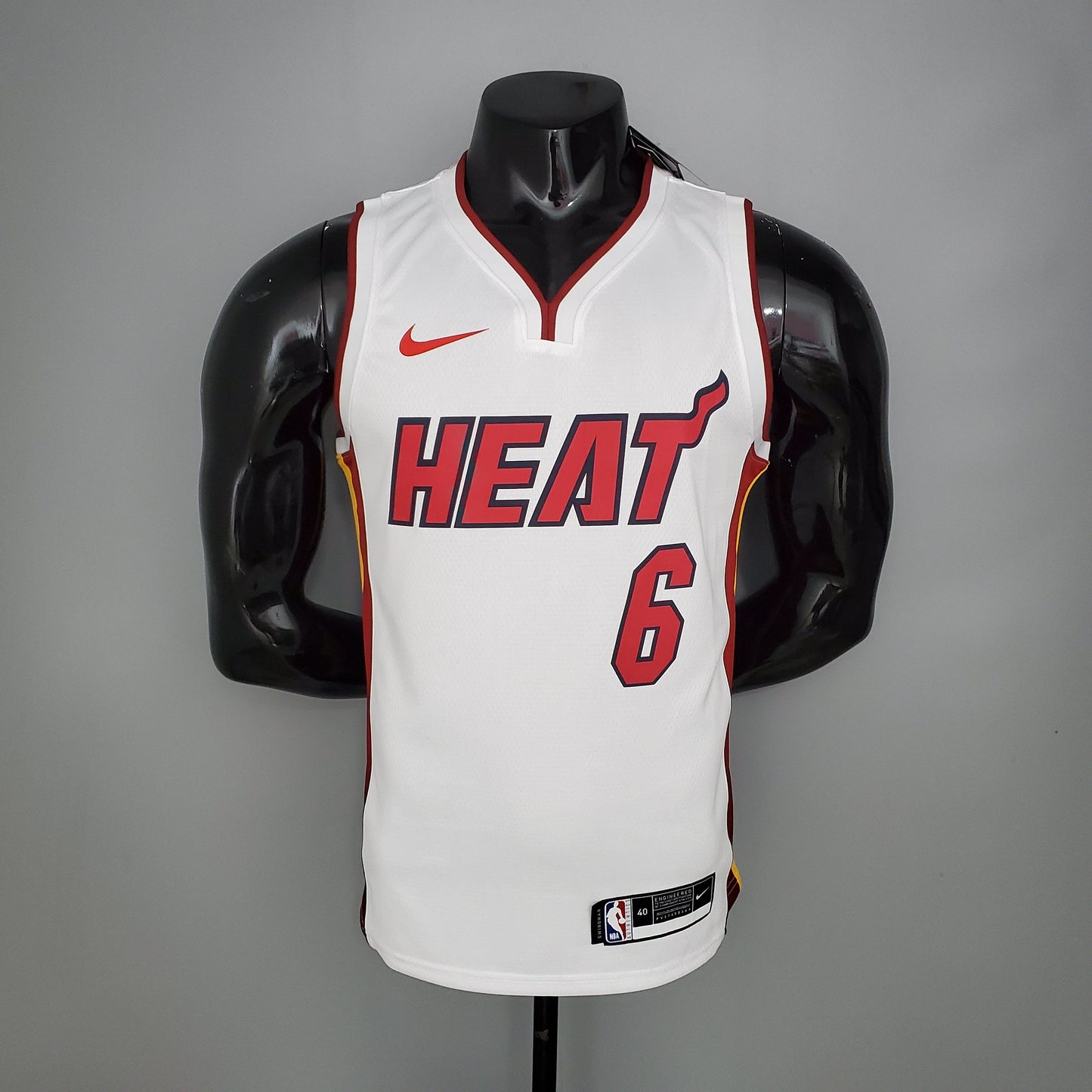Camisola NBA Miami Heat #6 James - 75° Aniversário White