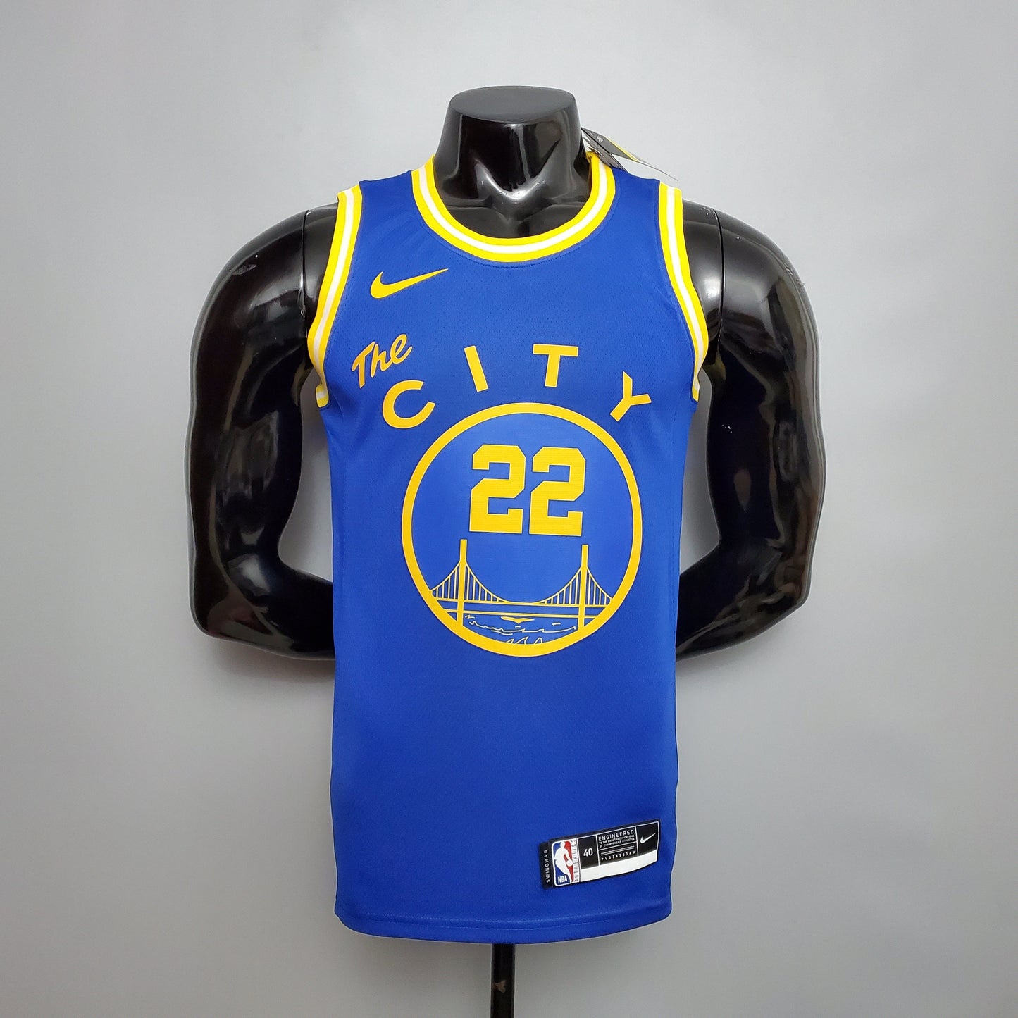 NBA Golden State Warriors #22 Wiggins Jersey - Train Blue