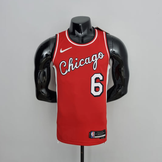 NBA Chicago Bulls Jersey #6 Caruso - 75th Anniversary Red