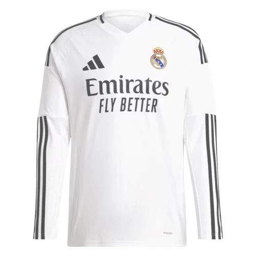 Camisola Real Madrid Home 24/25 - Versão Adepto Manga Comprida